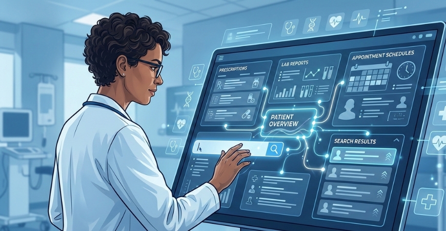 How Intelligent Search Helps Doctors Track Prescriptions, Reports, and Appointments Instantly
